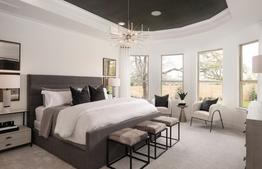 Owner's Suite with Bay Windows and a Tray Ceiling