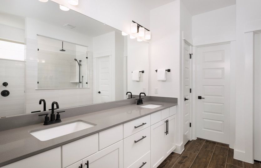 Owner's Bath with Double Vanity Sinks