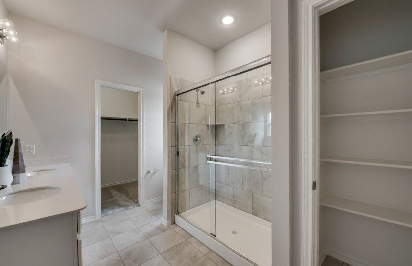 Owner's bath with large shower