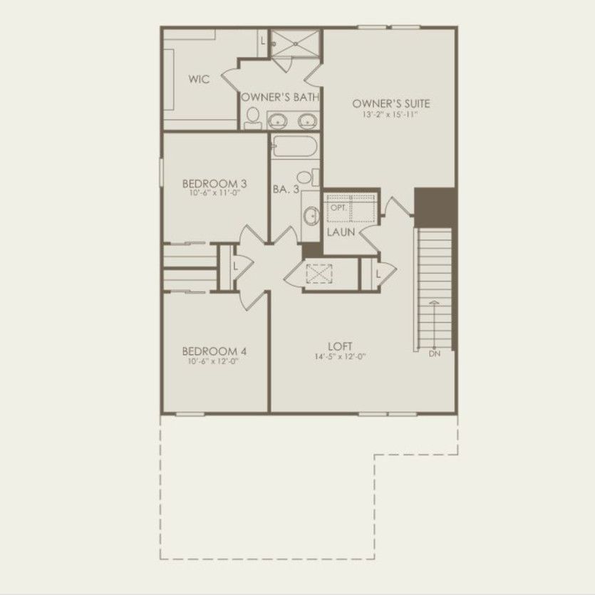 Second Floor 4 br / 3 ba