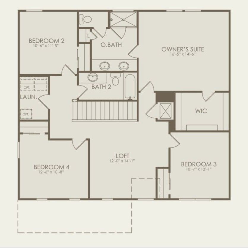 Second Floor 4 br / 3 ba