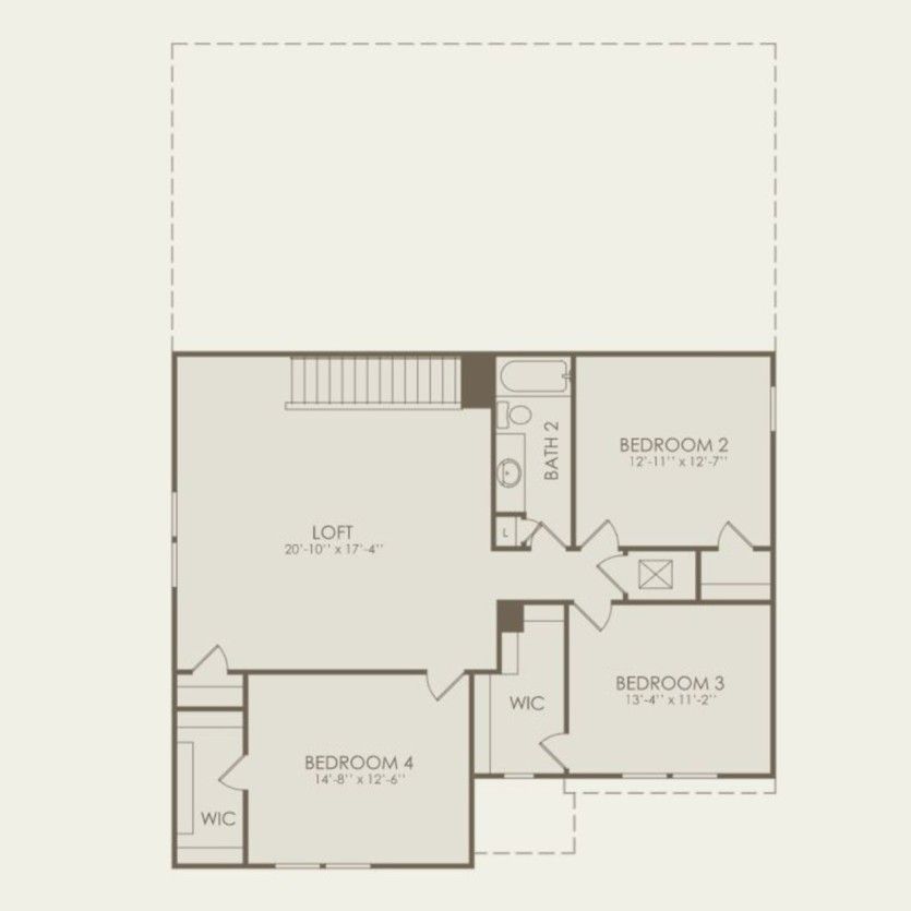 Second Floor 4 br / 3 ba