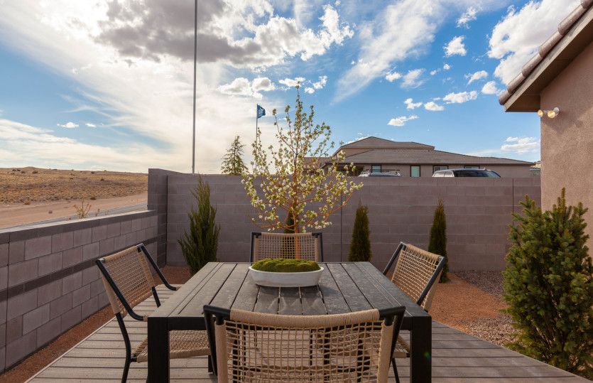 Enjoy the beautiful blue skies of New Mexico from the comfort of your backyard.