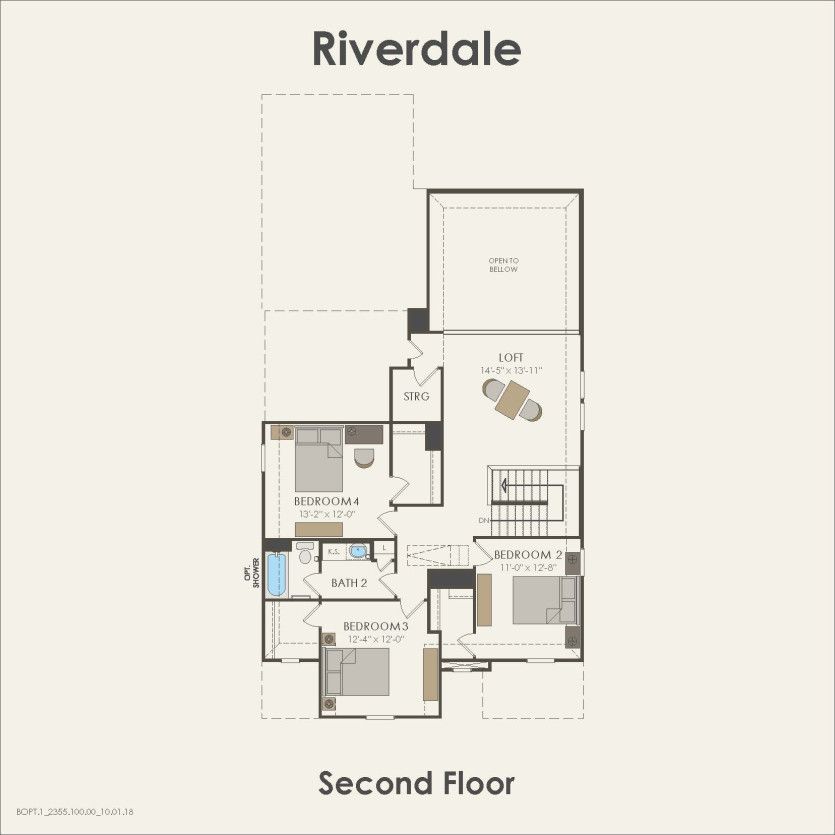 Second Floor 4 br / 2.5 ba