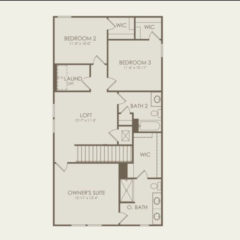 Second Floor 4 br / 3 ba