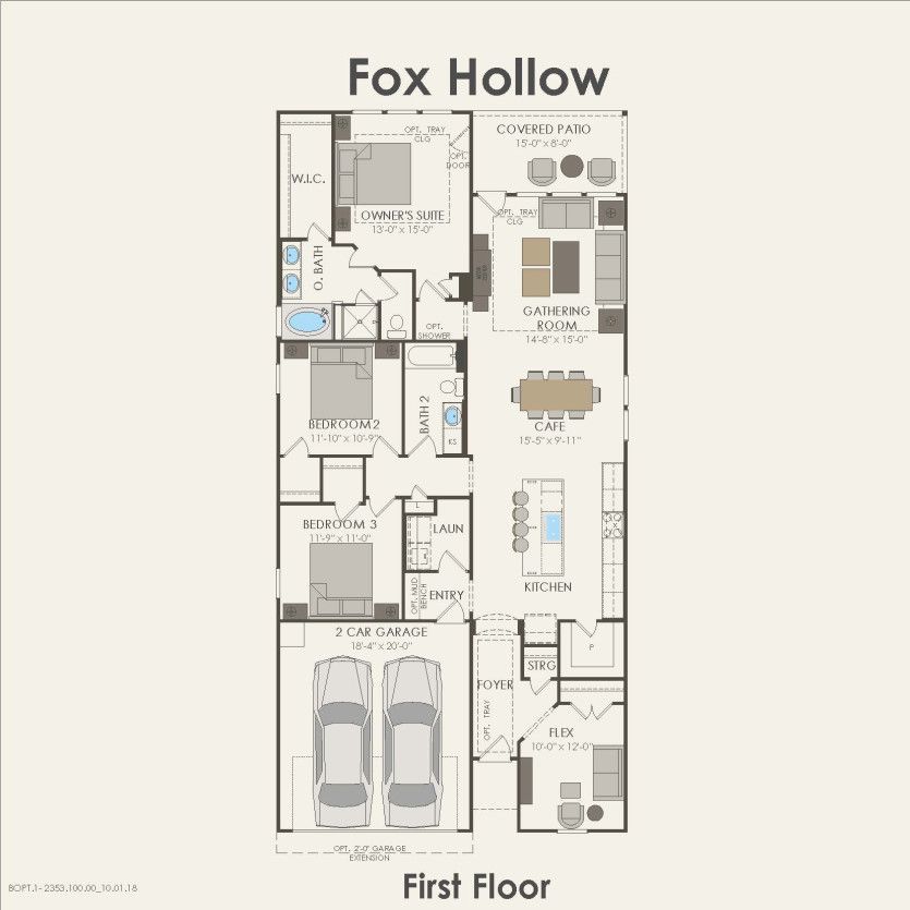 First Floor 3 br / 2 ba