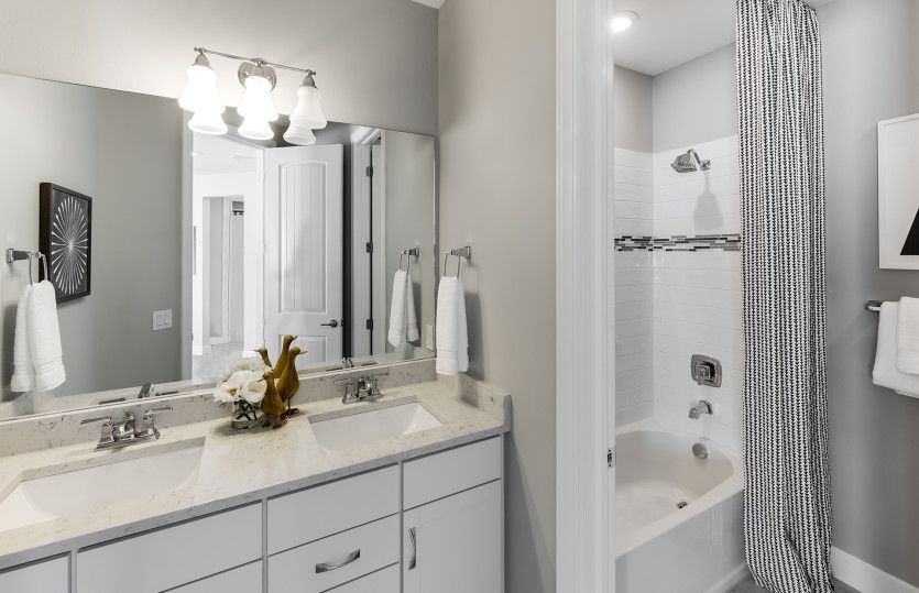 Extra Bathroom with Double Vanities