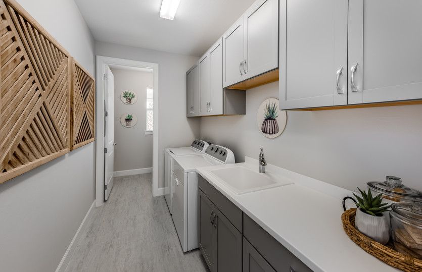 Laundry Room with Extra Storage