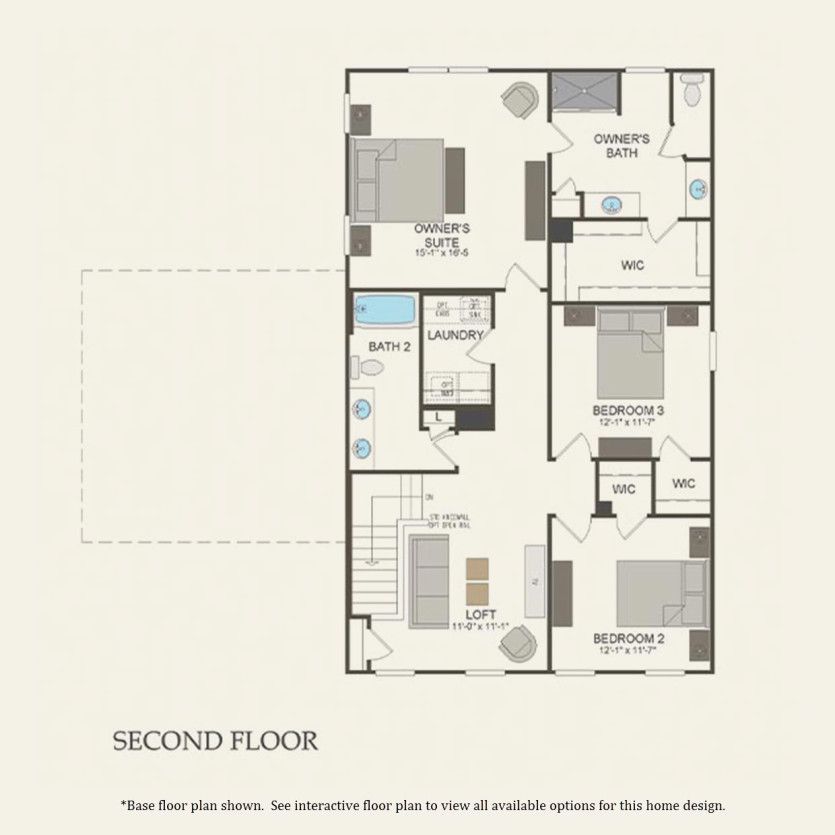 Second Floor 3 br / 2.5 ba