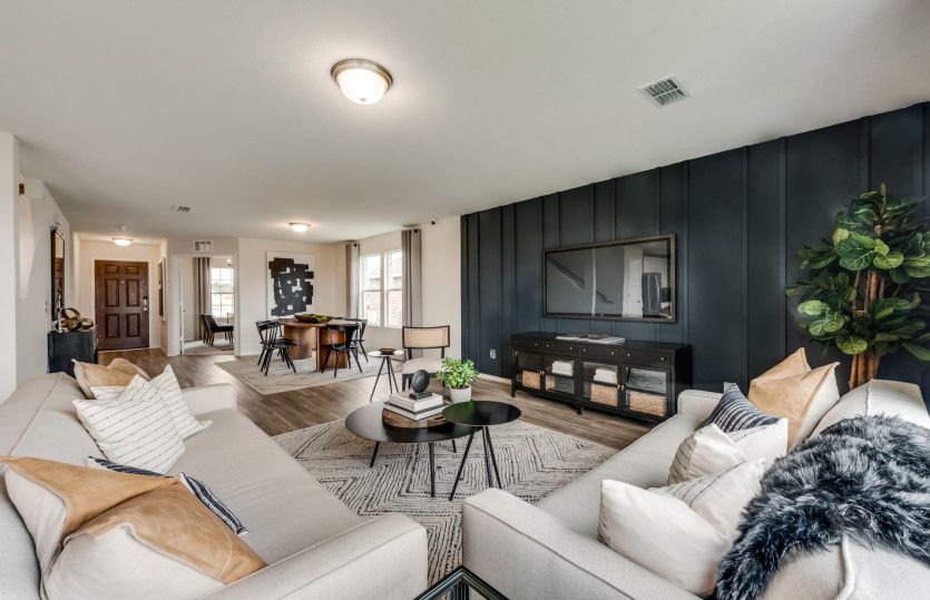 Open concept throughout main living areas