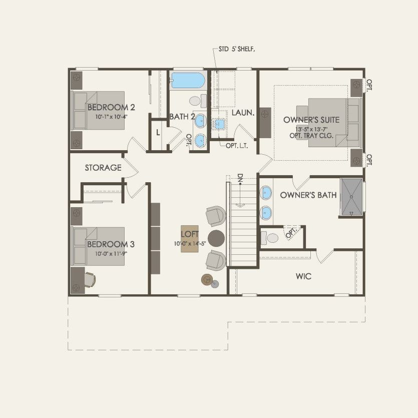 Second Floor 3 br / 2.5 ba