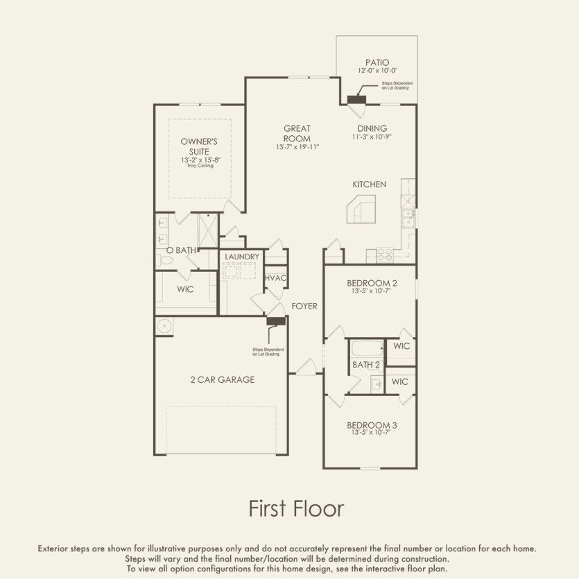 First Floor 3 br / 2 ba