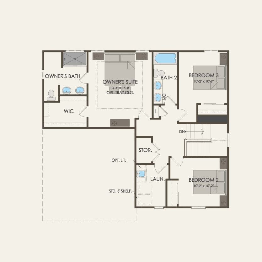 Second Floor 3 br / 2.5 ba