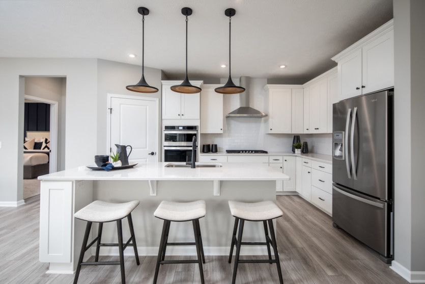 Designer selected kitchen with built-in appliances