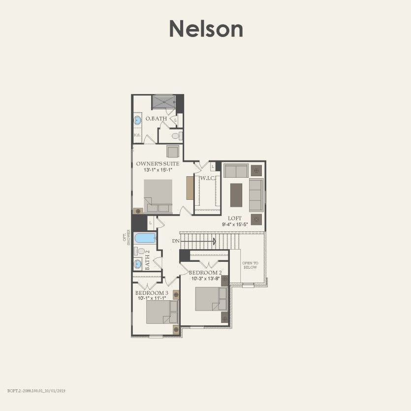 Second Floor 3 br / 2.5 ba