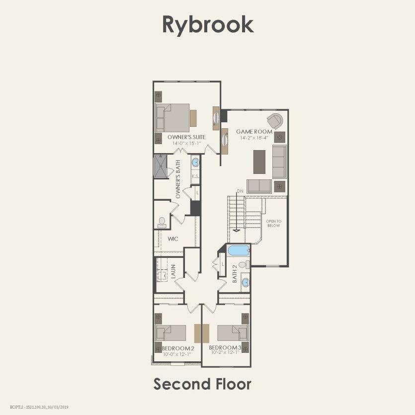 Second Floor 3 br / 2.5 ba