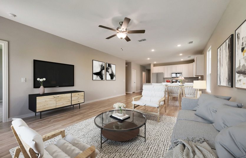 Spacious gathering room *Model representation