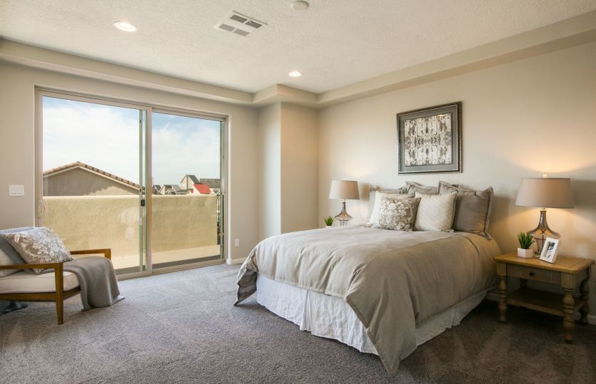 Enhance your owner's suite with a tray ceiling and decorative two-tone paint to personalize to your