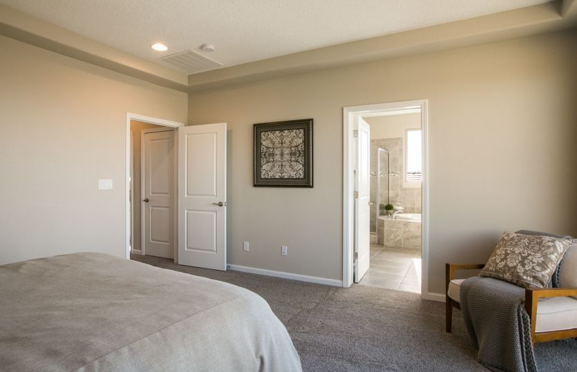 The owner's suite includes its own personal bath with different layout configurations.