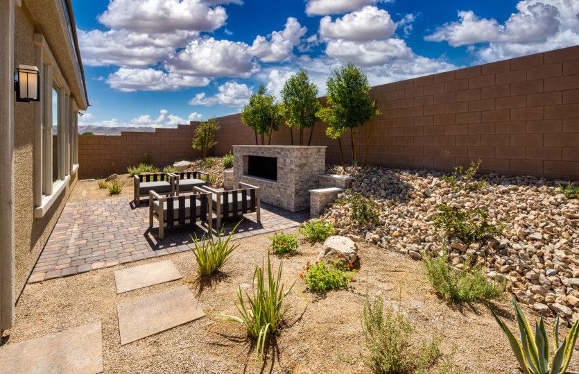 Backyard Fireplace