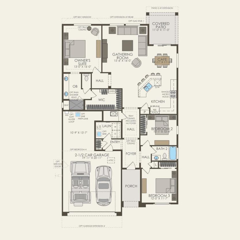 First Floor 3 br / 2 ba