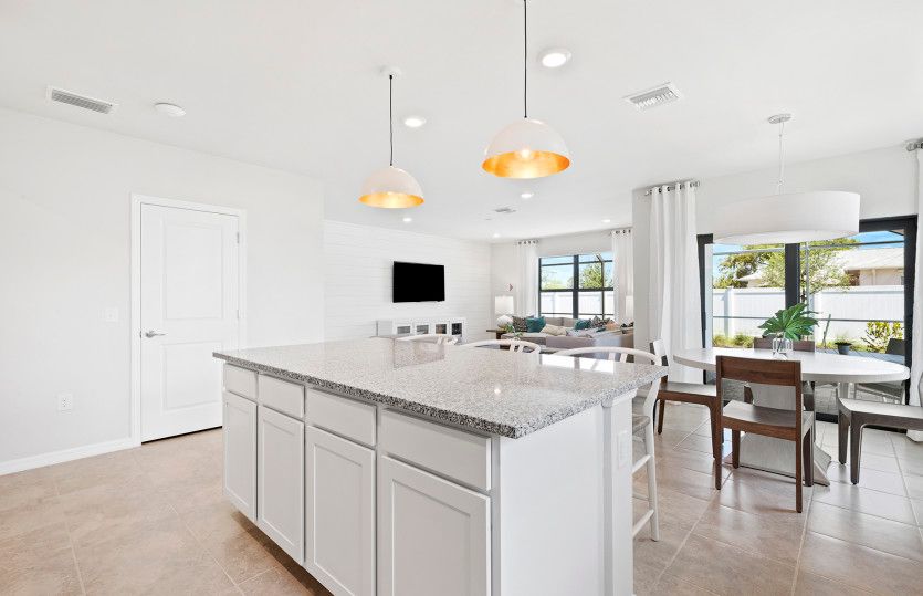 Center island with additional storage