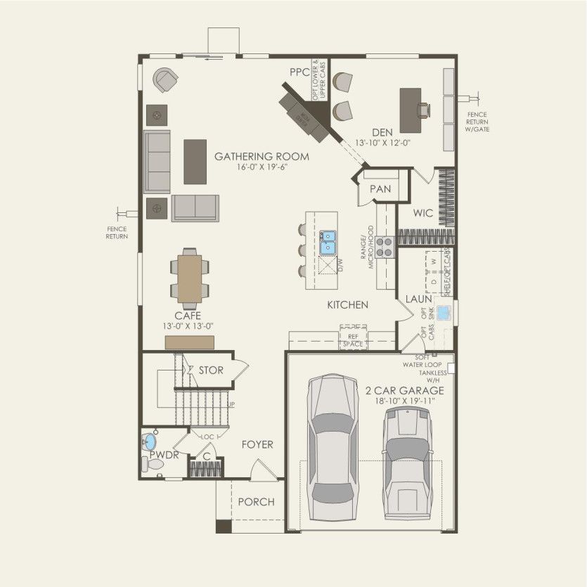 First Floor 5 br / 3 ba