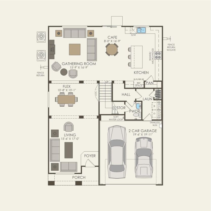 First Floor 4 br / 2 ba
