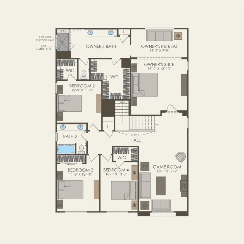 Second Floor 4 br / 2 ba