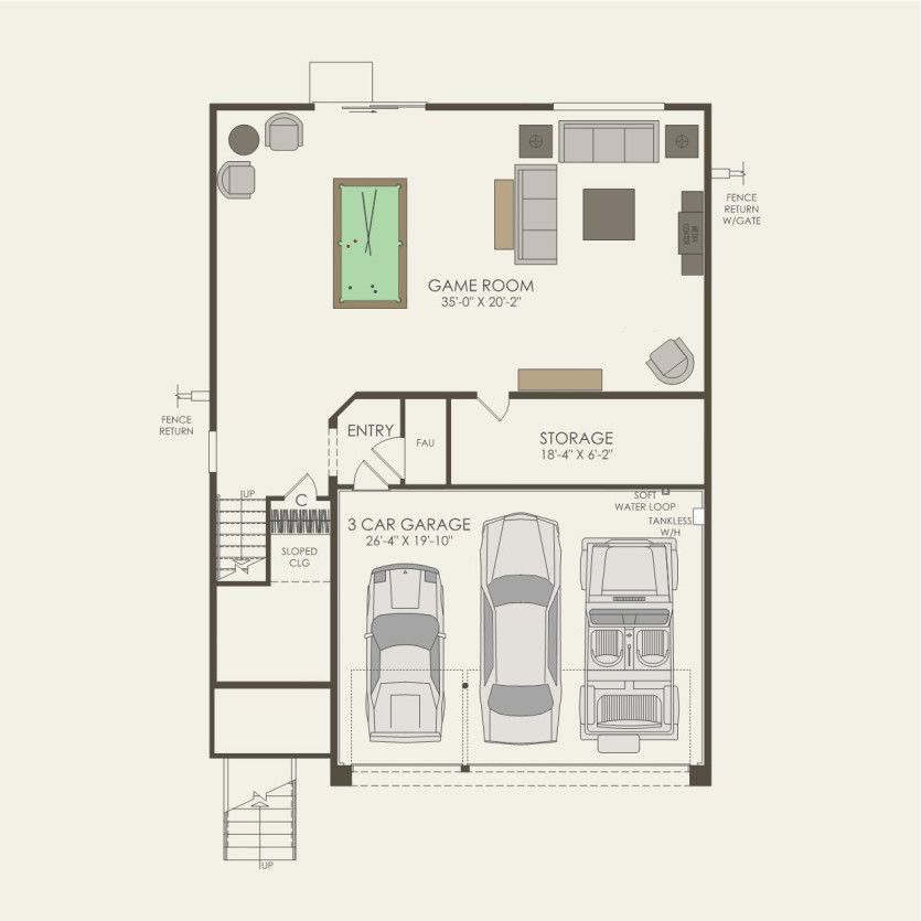 First Floor 4 br / 2 ba