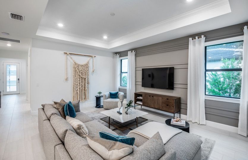 Gathering room with ample natural light