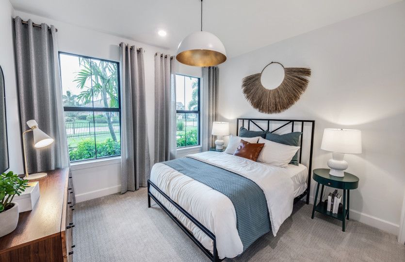 Secondary bedroom with large windows