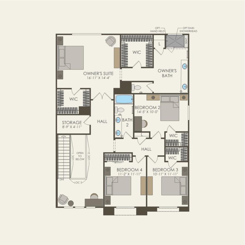 Second Floor 5 br / 3 ba