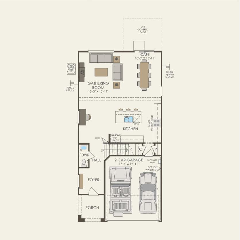 First Floor 4 br / 2.5 ba