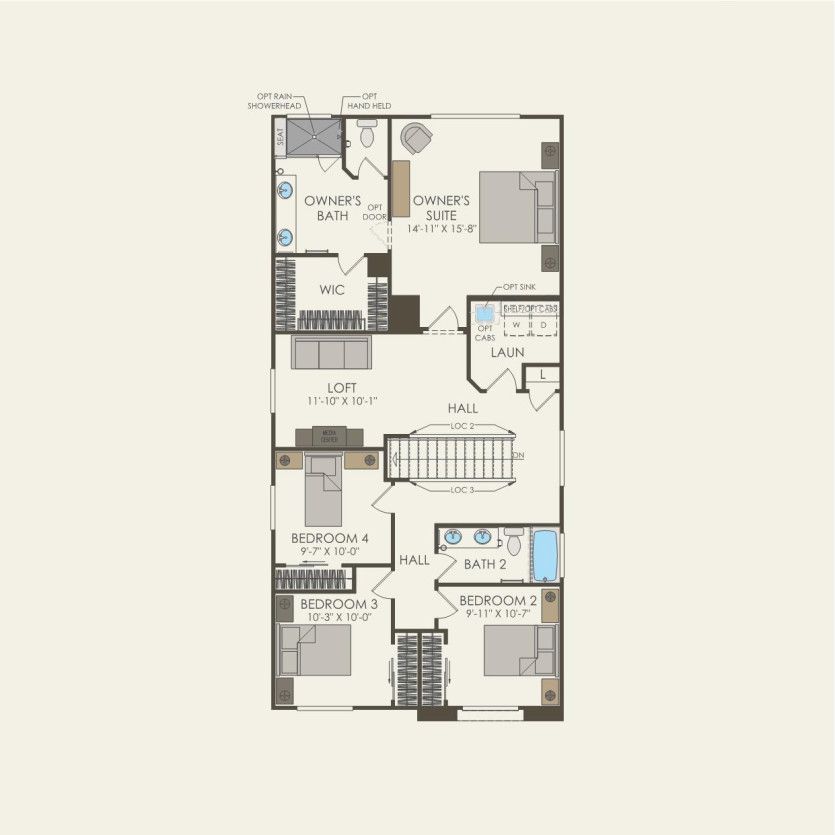 Second Floor 4 br / 2.5 ba