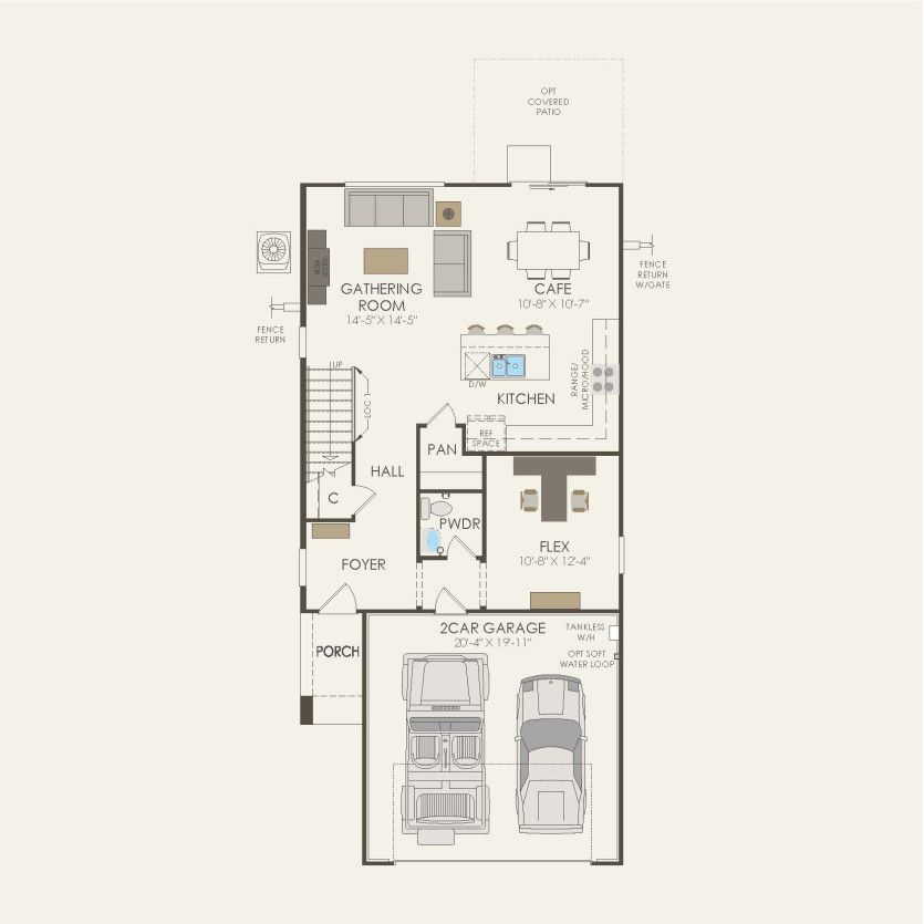 First Floor 4 br / 2.5 ba