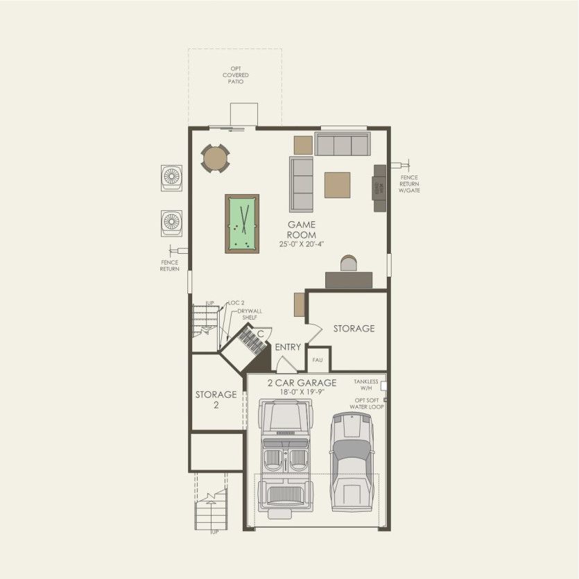 First Floor 4 br / 2.5 ba