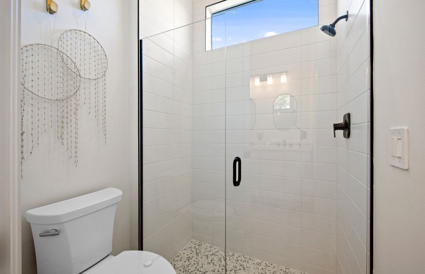 Secondary bath with shower