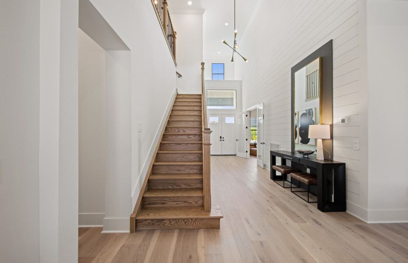 Staircase to optional upstairs loft