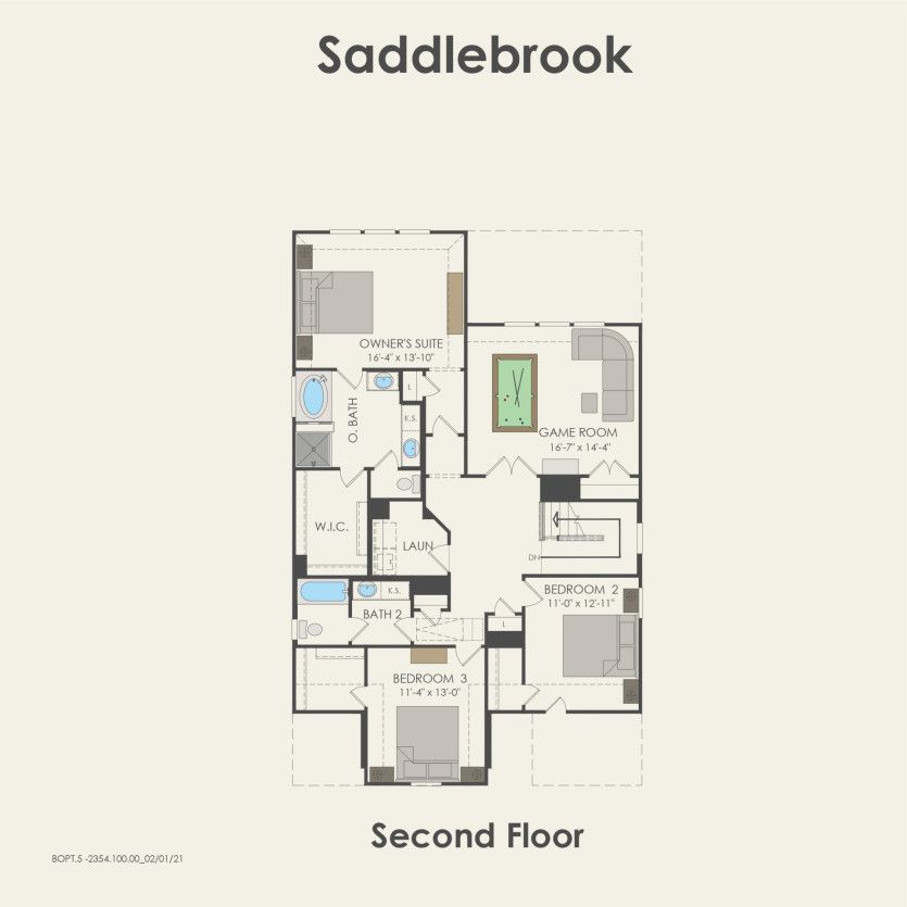 Second Floor 3 br / 2.5 ba