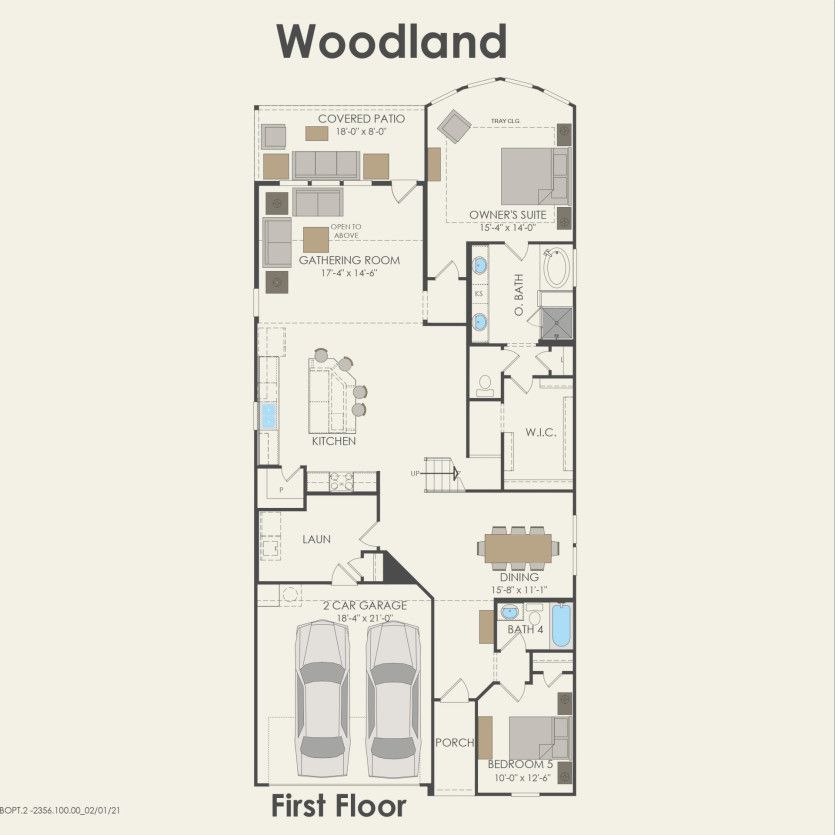 First Floor 5 br / 4 ba