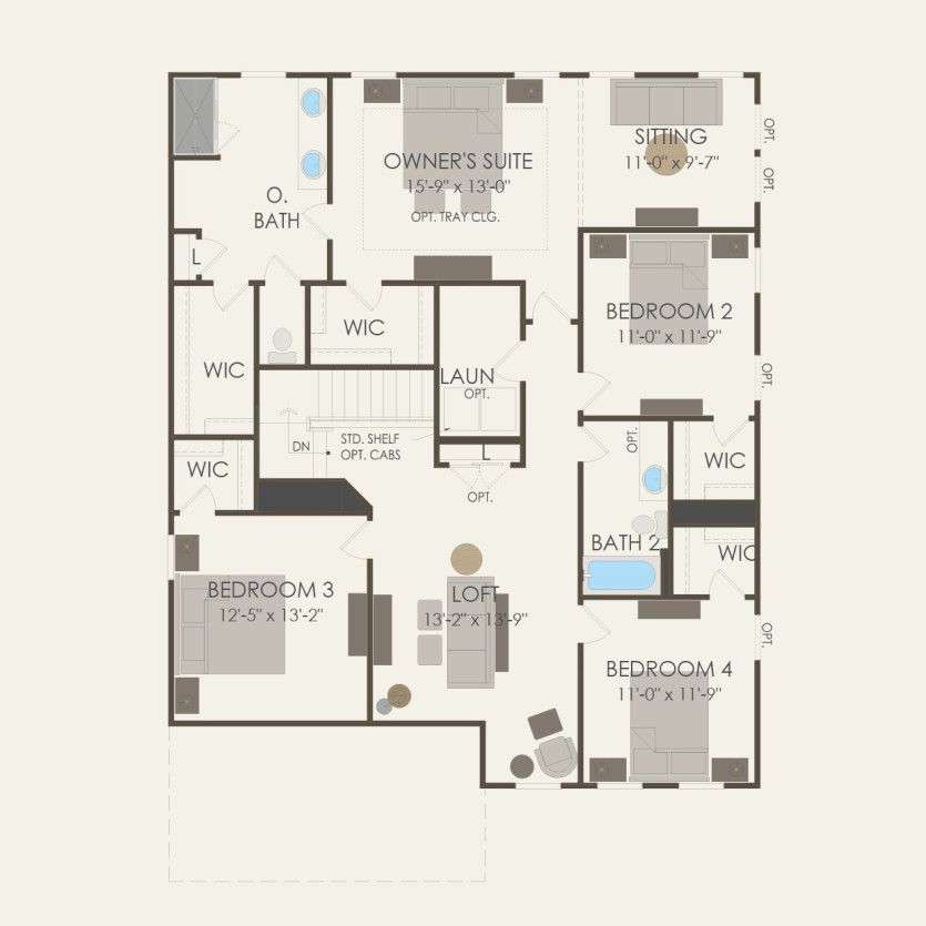 Second Floor 4 br / 2.5 ba