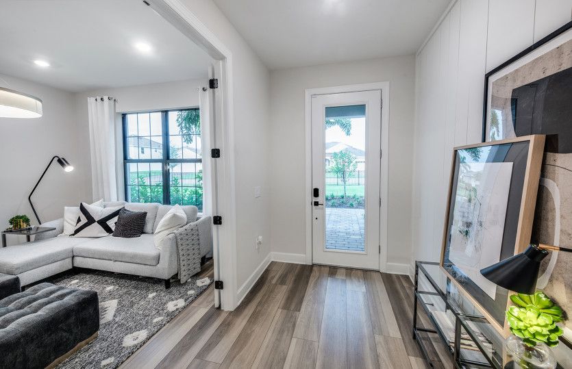 Bright and open foyer