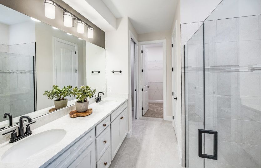 Model Representation | Owner's bathroom with dual sink vanity