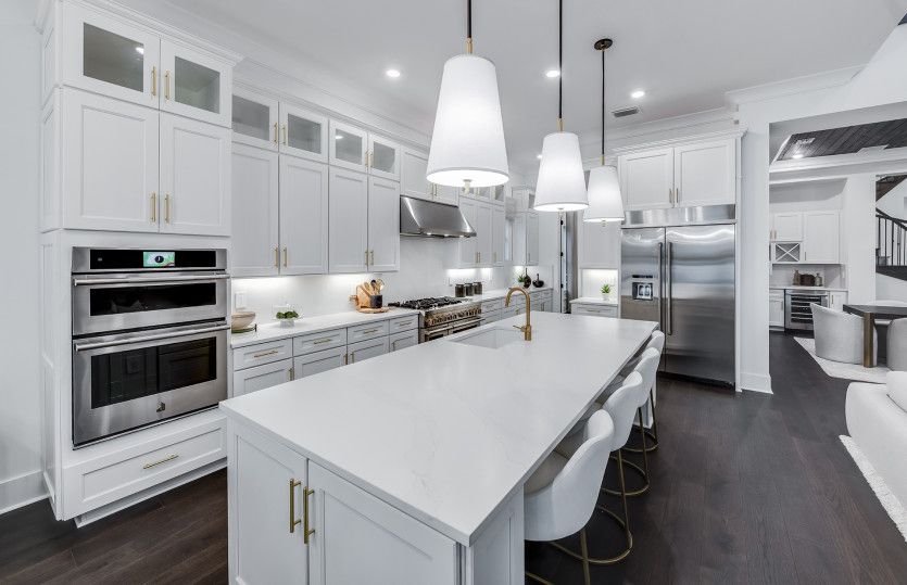 Luxuriously appointed kitchen with designer finishes