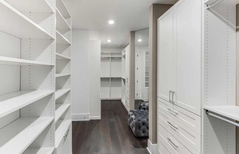 Tons of storage in this large walk-in closet