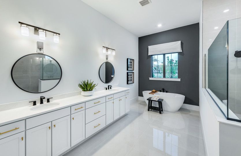 Owner's bath with tub