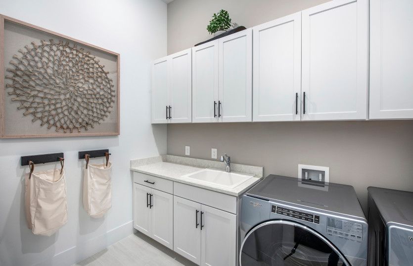 Laundry room with optional sink and storage