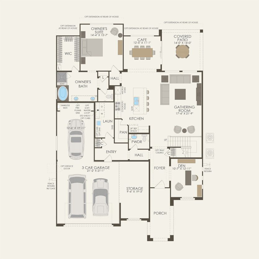 First Floor 5 br / 3.5 ba