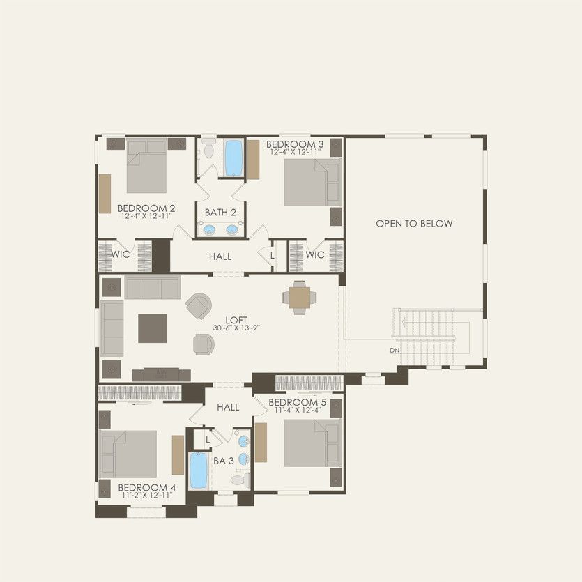 Second Floor 5 br / 3.5 ba